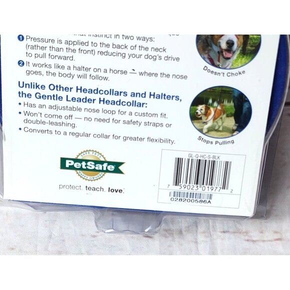 Gentle Leader Petsafe Head Collar Black Small Up To 25lbs | No-Choke Training - Picture 7 of 14